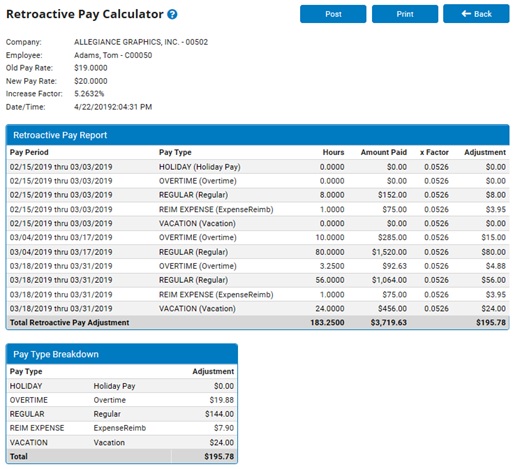 Calculating Retroactive Pay Calculating Retroactive Pay